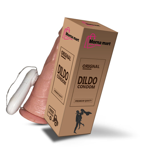 Dildo Condom 9 Inch – Real Feel Silicone Reusable Extension Sleeve by Morna Mart