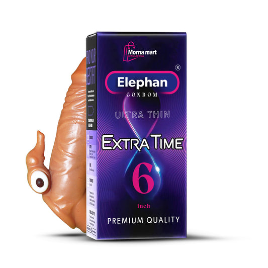 Elephant Condom Extra Time 6 Inch – Ultra Thin Silicone Sleeve by Morna Mart