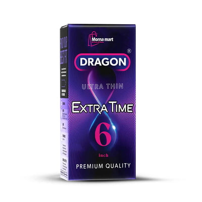 Morna Mart DRAGON Ultra Thin Extra Time Silicone Sleeve – 6 Inch (Premium Quality)