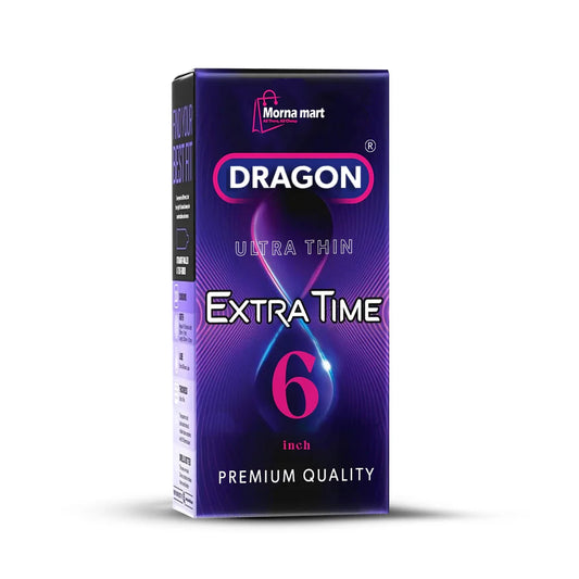 Morna Mart DRAGON Ultra Thin Extra Time Silicone Sleeve – 6 Inch (Premium Quality)