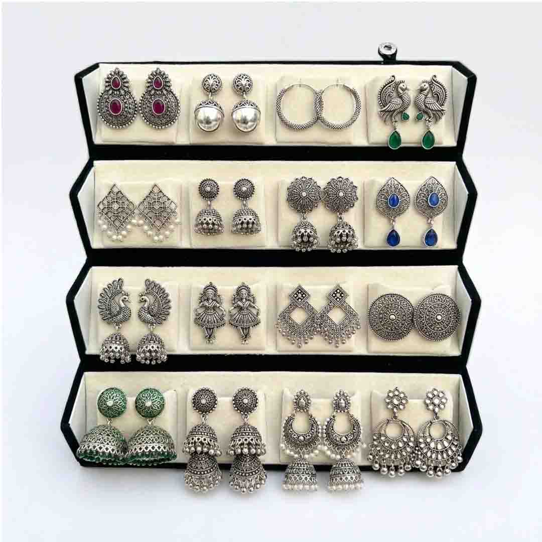 16 pairs earrings set for women