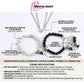 black white bead couple bracelet
