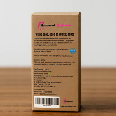 Morna Mart Dragon 7 Inch Reusable Silicone Sleeve for Men | Premium Intimate Wellness Product