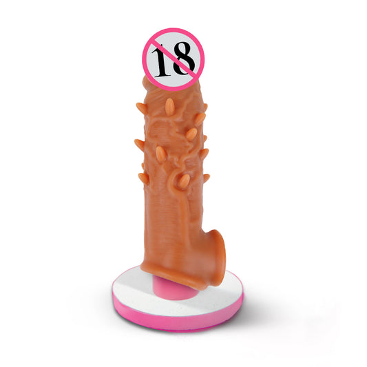 Power Sleeve 6 Inch Reusable Silicone Condom Sleeve – Morna Mart


