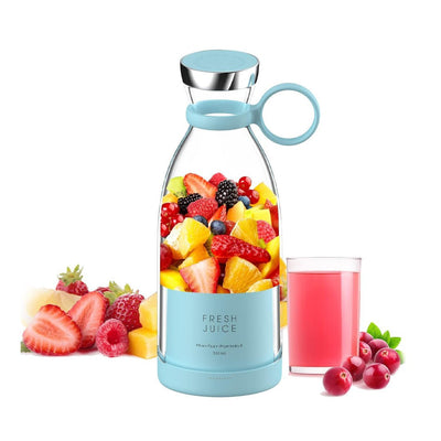 Fresh Juice™ Portable USB Blender – Rechargeable Mini Juicer Bottle for Smoothies & Shakes (350ml)