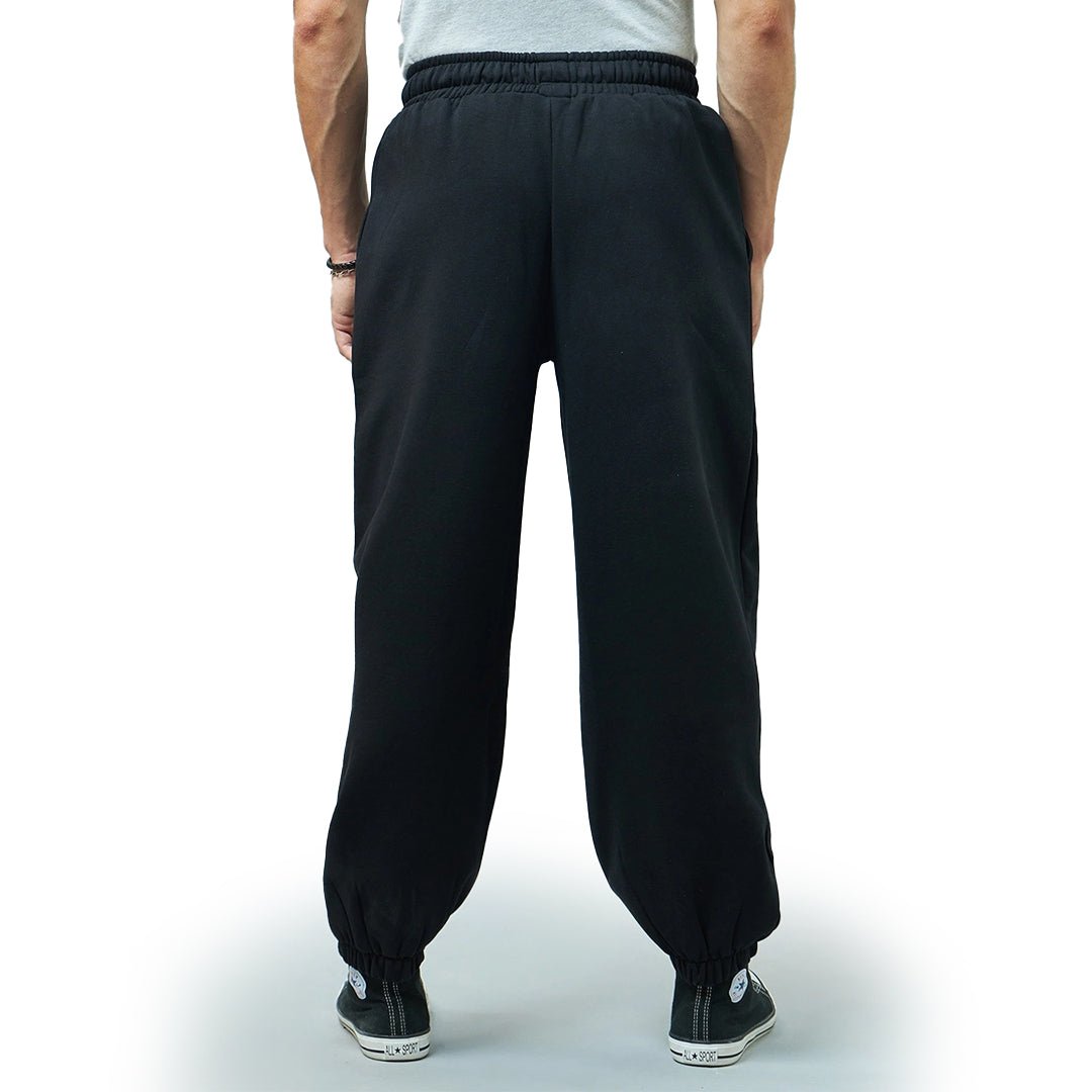 Buy Men's Regular Jogger Online - Men's Regular Fit Black Fleece Jogger | Morna Mart