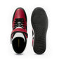 Buy Men’s Sneakers Online - Men’s High Red & Black Sneakers | Morna Mart