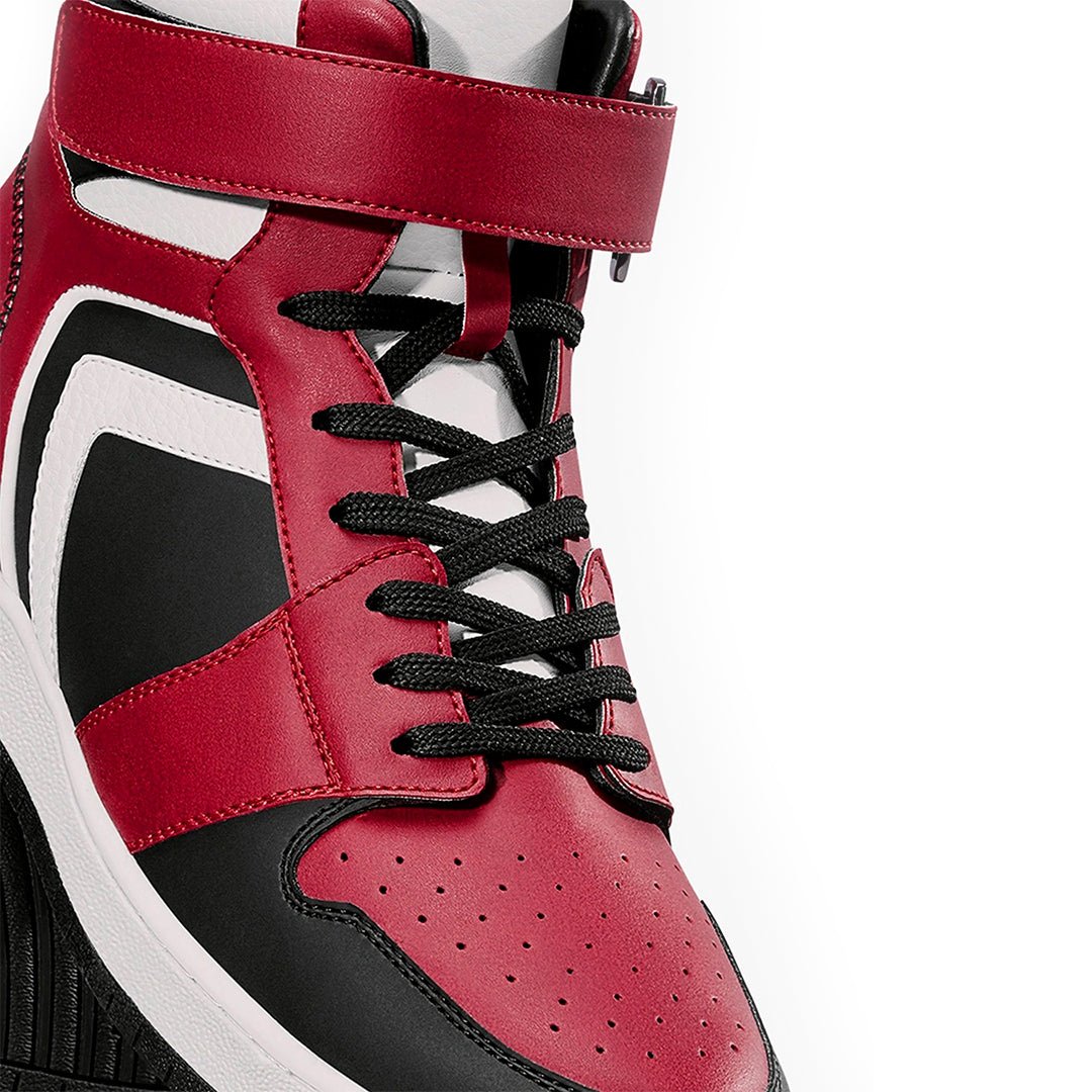 Buy Men’s Sneakers Online - Men’s High Red & Black Sneakers | Morna Mart