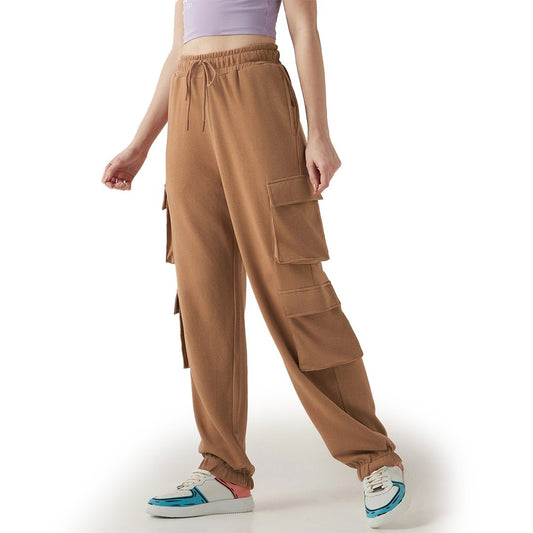 Buy Women's Cargo Jogger Online - Women's Brown Cargo Jogger | Morna Mart