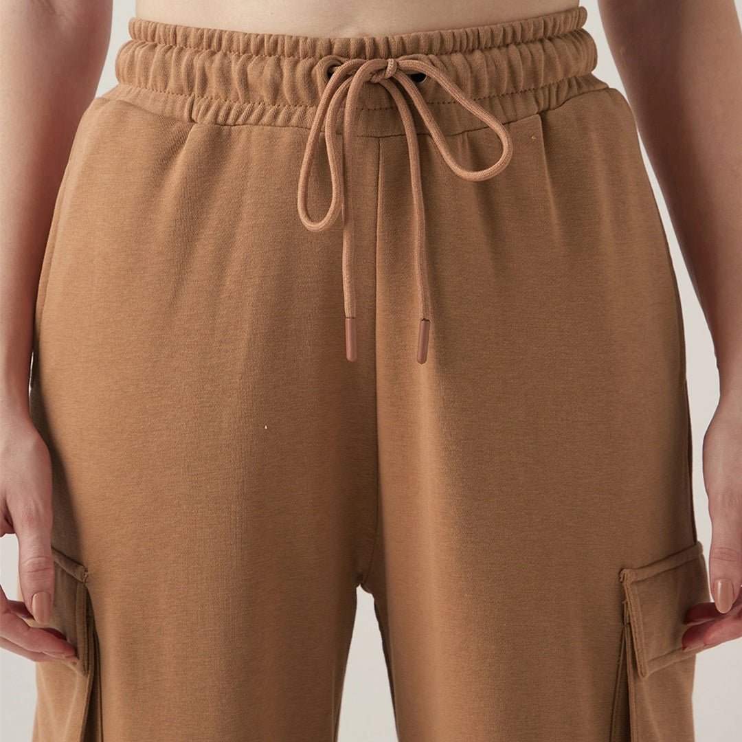 Buy Women's Cargo Jogger Online - Women's Brown Cargo Jogger | Morna Mart